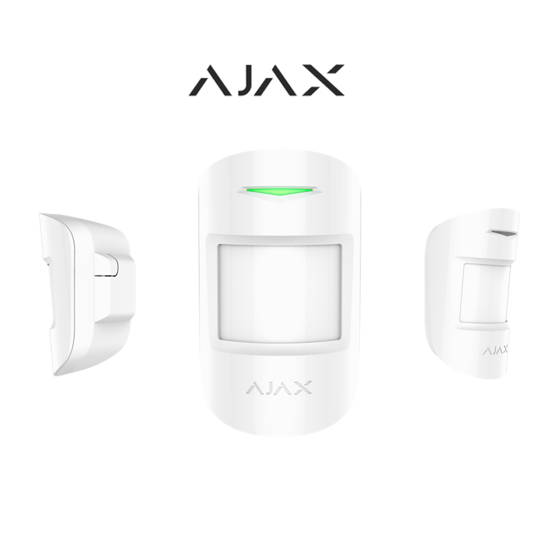 Ajax (22945-White)-(22944-Black) Motion Protect Plus Wireless Dual Tech PIR Detector Global Security