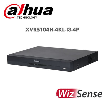 Dahua 4 Channel Penta-brid 4K Value/5MP Mini 1U 1HDD WizSense Digital Video Recorder XVR5104H-4KL-I3-4P | DVR | 4 channel, dahua, dvr, POC DVR | Global Security Alarms