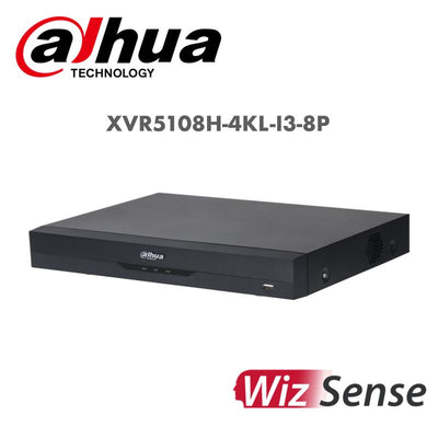 Dahua 8CH Penta-brid 4K Value/5MP Mini 1U 1HDD WizSense Digital Video Recorder XVR5108H-4KL-I3-8P | DVR | 8 Channel DVR, dahua, dvr, POC DVR | Global Security