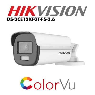 Hikvision 3K ColorVu Audio Fixed Bullet Camera DS-2CE12KF0T-FS | HD Camera | HD Camera, HD camera 5MP, Hikvision | Global Security Alarms