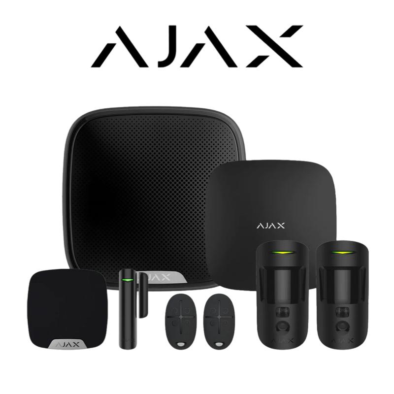 Ajax 23301 Kit 1 Hub 2 Wireless Camera Starter Kit - Black | Wireless Alarm | Ajax, Intruder alarm, Wireless Alarm, Wireless Alarm Kits | Global Security Alarms