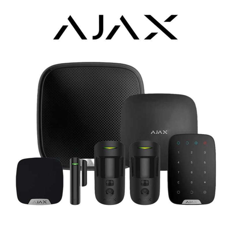 Ajax 23329 Kit 3 Hub 2 Wireless Camera Starter Kit - BLACK | Wireless Alarm | Ajax, Intruder alarm, Wireless Alarm, Wireless Alarm Kits | Global Security Alarms