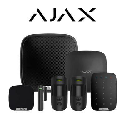 Ajax 23329  Kit 3 Hub 2 Wireless Camera Starter Kit - BLACK | Wireless Alarm | Ajax, Intruder alarm, Wireless Alarm, Wireless Alarm Kits | Global Security Alarms