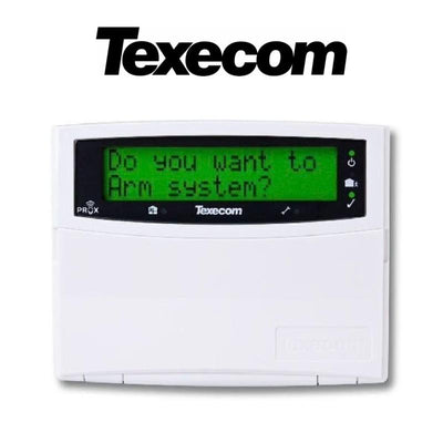 Texecom Premier LCDLP Large Display Prox Keypad (DBD-0002) | Wired Alarm | Intruder alarm, Texecom, Wired Alarm, Wired Alarm Keypads | Global Security Alarms