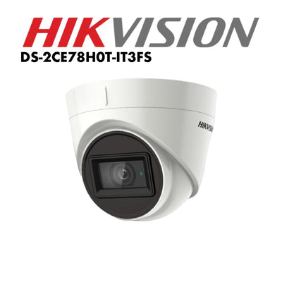 Hikvision 5 MP Audio Fixed Turret Camera DS-2CE78H0T-IT3FS | HD Camera | HD Camera, HD camera 5MP, Hikvision | Global Security Alarms