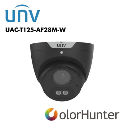 Uniview 5MP ColorHunter HD Fixed Turret Analog Camera White/Black UV-UAC-T125-AF28M-W Global Security