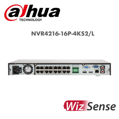 Dahua 16 Channel 1U 2HDDs Network Video Recorder NVR4216-16P-4KS2/L