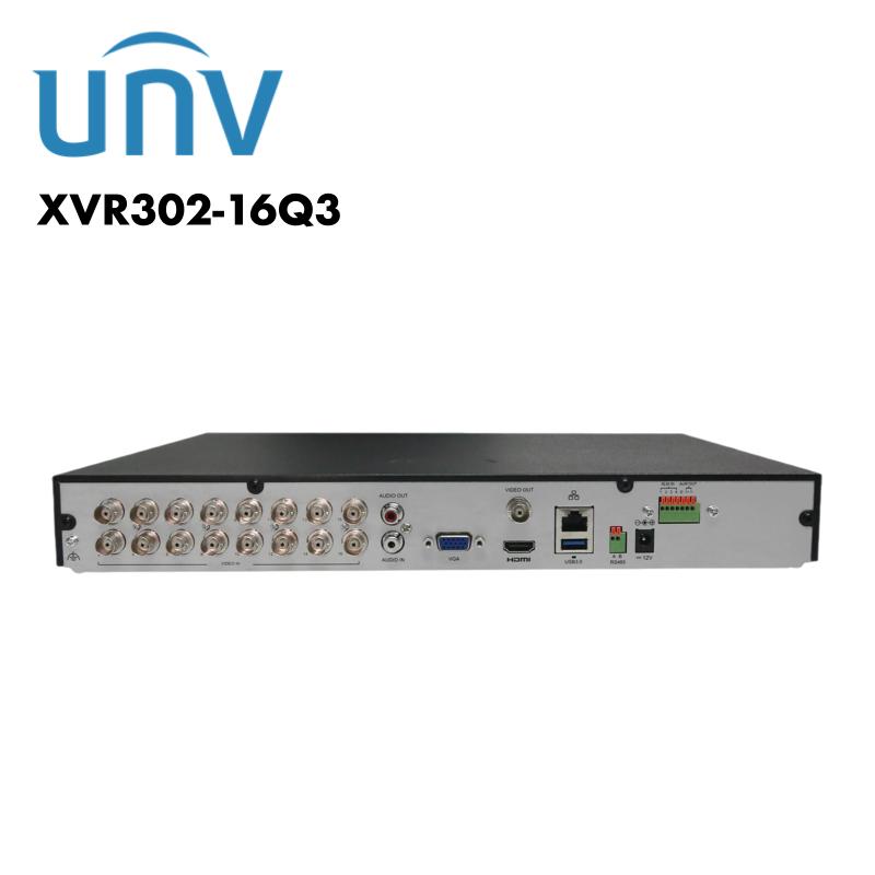Uniview 16 Channel Hybrid 8 Megapixel DVR UV-XVR302-16Q3 Global Security