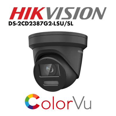 Hikvision 8MP ColorVu Strobe Light and Audible Warning Fixed Turret Network Camera DS-2CD2387G2-LSU/SL