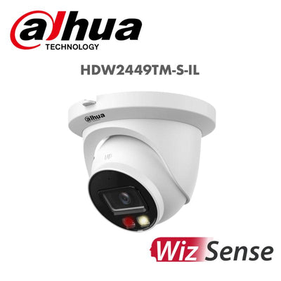Dahua 4MP Smart Dual Light Fixed-focal Eyeball WizSense Network Camera IPC-HDW2449TM-S-IL | IP Camera | dahua, IP Camera, IP camera 4MP | Global Security
