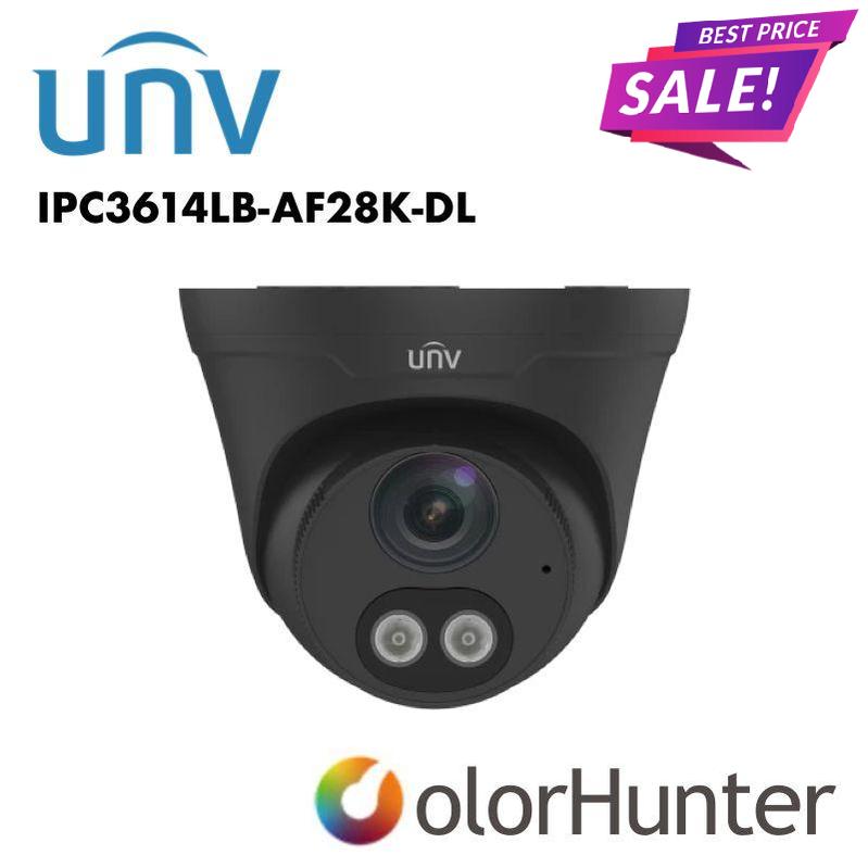 Uniview 4MP Easy ColorHunter Turret White/Black UV-IPC3614LB-AF28K-DL Global Security
