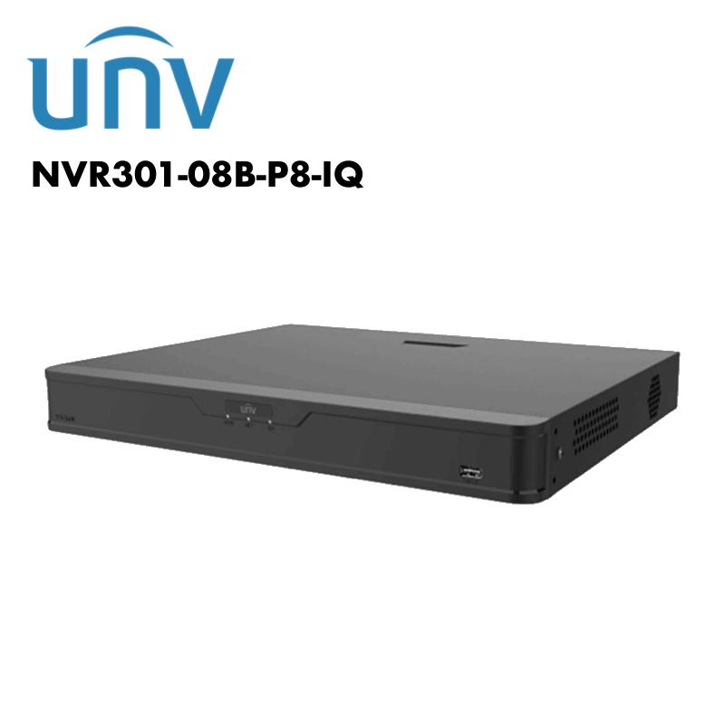 Uniview Channel AI Network Video Recorder PoE UV-NVR301-08B-P8