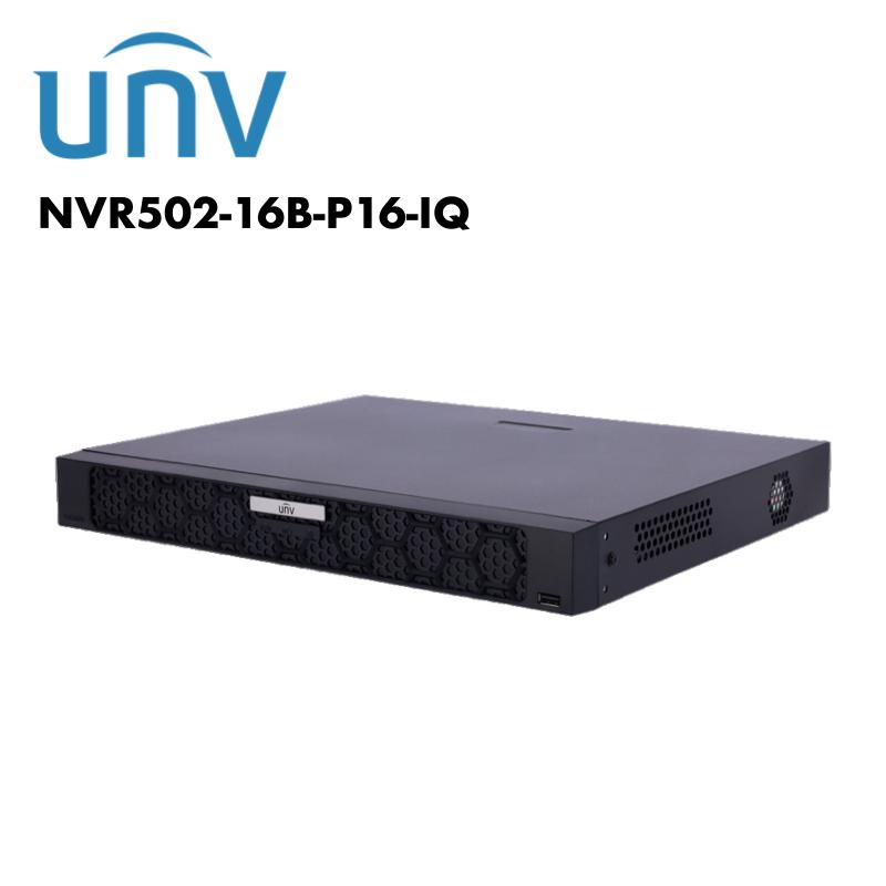 Uniview 16 Channel 2 SATA NVR with Ai UV-NVR502-16B-P16-IQ | NVR | 16 Channel NVR, NVR, UNV | Global Security