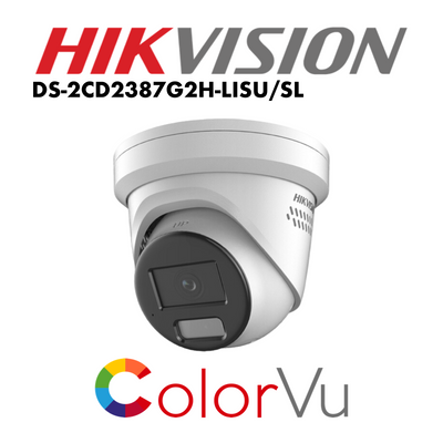 Hikvision 8MP Smart Hybrid Light with ColorVu Fixed Turret Network Camera DS-2CD2387G2H-LISU/SL | IP Camera | Hikvision, Hikvision IP Camera, Hikvision IP Camera 8MP, IP Camera, IP camera 8MP | Global Security Alarms