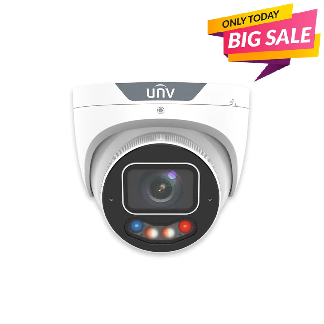 Uniview 8M TriGuard 3.0 Owlview PLUS Dual Light IP Turret with Alarm & Audio UV-IPC3638SE-ADF28KMC-WP-I1 Global Security