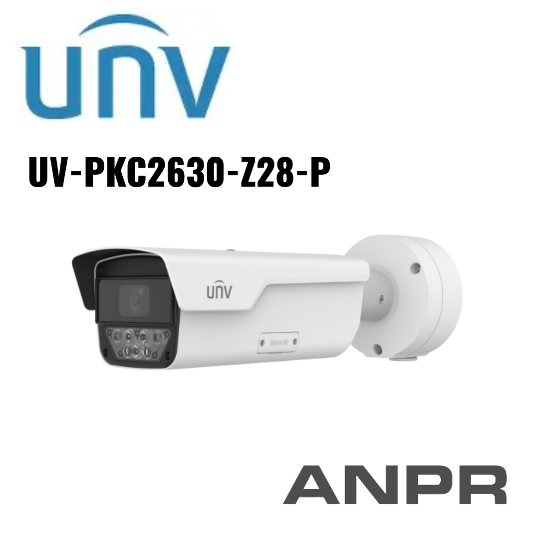 Uniview 3MP Overseas Recognition Of Vehicle License Plate Bullet IP Camera PKC2630Z28-P Global Security
