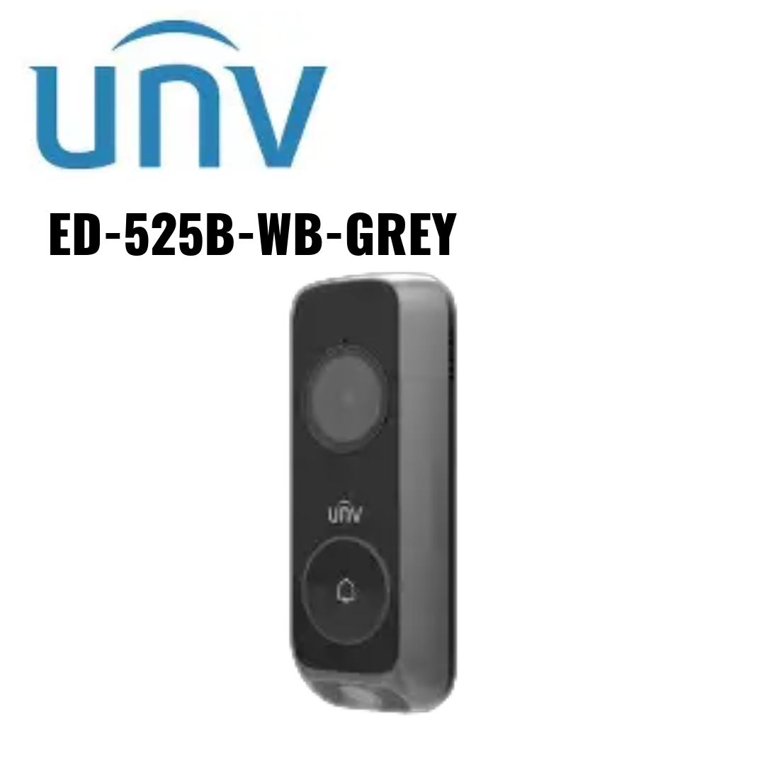 Uniview Dual Camera Video Doorbell ED-525B-WB Global Security