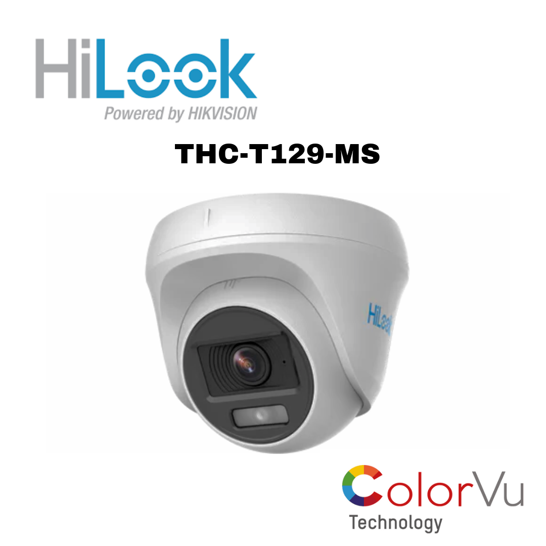 HiLook THC-T129-MS 2MP TVI ColorVu Mini Turret 2.8mm Global Security