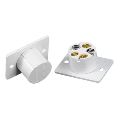 CQR Rectangular Flush Magnetic Door Contact - White/Brown (FC505/WH) or (FC505/BR) | Wired Alarm | Intruder alarm, Wired Alarm, Wired Alarm Door Contacts | Global Security