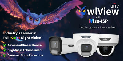 UNV OwlView 5th Gen Security Cameras: Exclusive Full-Colour Night Vision with Audio