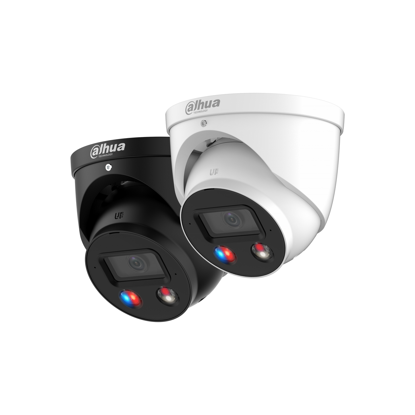 Dahua 8MP Smart Dual Light Active Deterrence Fixed-focal Eyeball WizSense Network Camera White and Black IPC-HDW3849H-AS-PV