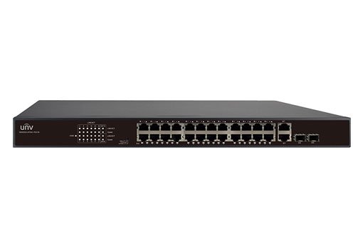 Uniview 24 Port 10/100Mbps PoE Switch 2 Port 10/100/1000Mbps Uplink RJ45 370W NSW2010-24T2GC-POE-IN | Networking switches, UNV | Global Security
