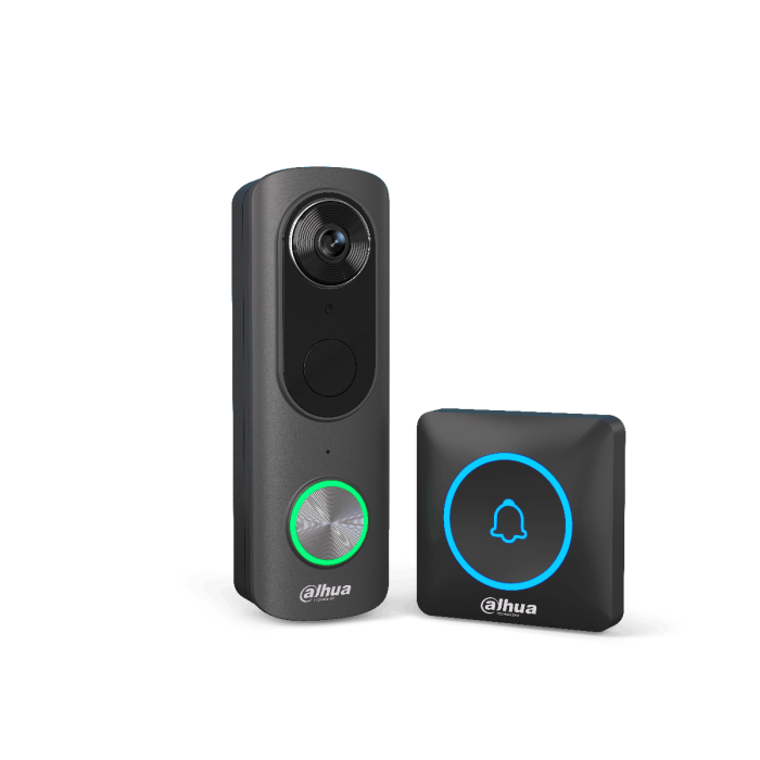Dahua 4MP Wi-Fi Battery Video Doorbell with Wireless Chime DHI-VDKB01-BB Global Security