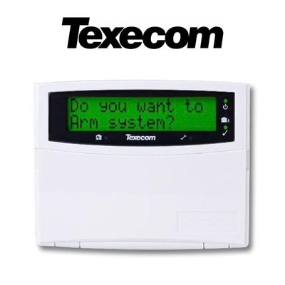 Texecom Premier LCDL Large Display Keypad DBB-0001 | Wired Alarm | Intruder alarm, Texecom, Wired Alarm, Wired Alarm Keypads | Global Security Alarms