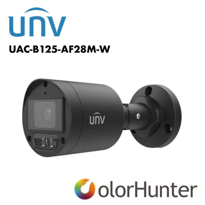 Uniview 5MP ColorHunter HD Fixed Bullet Analog Camera White/Black UV-UAC-B125-AF28M-W