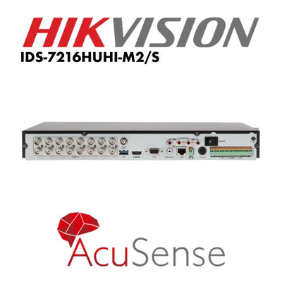 Hikvision 16 Channel 5 MP 1U H.265 AcuSense DVR iDS-7216HUHI-M2/S