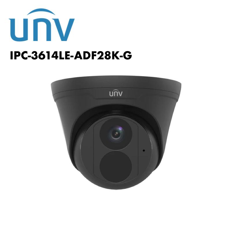 Uniview 4MP EasyStar Turret White/Black UV-IPC3614LE-ADF28K-G