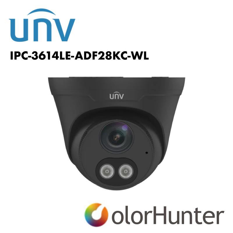 Uniview 4MP EasyColor Turret White/Black UV-IPC3614LE-ADF28KC-WL