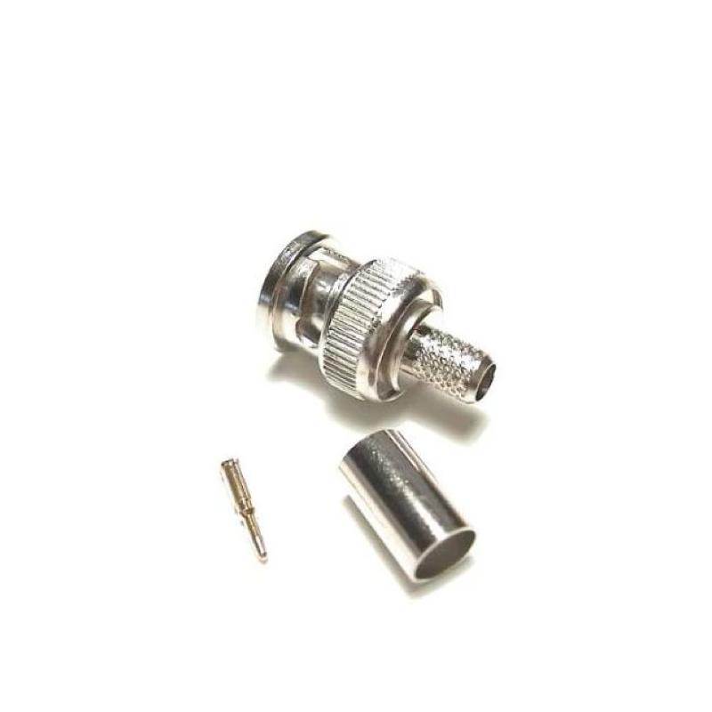 BNC Male Crimp | Connectors and Cable clips | Global Security Alarms