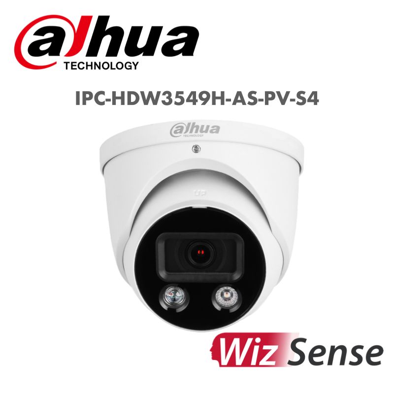 Dahua 5MP Smart Dual Light Active Deterrence Fixed-focal Eyeball WizSense Network Camera  IPC-HDW3549H-AS-PV-S4 | IP Camera | dahua, IP Camera, IP camera 5MP | Global Security