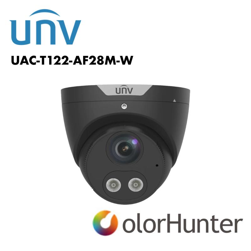 Uniview 2MP ColourHunter Fixed Warm Light Turret Analog Camera UV-UAC-T122-AF28M-W