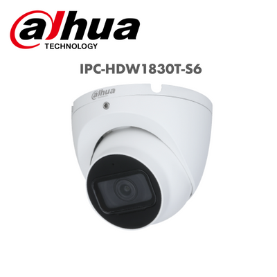 Dahua 8MP IR 30m IR Eyeball PoE with mic IPC-HDW1830T-S6 | IP Camera | dahua, IP Camera, IP camera 8MP | Global Security Alarms