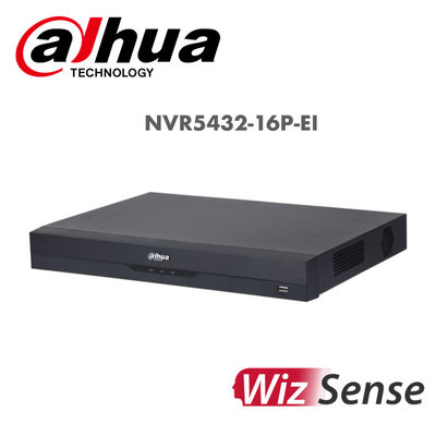 Dahua 32 channel NVR -1.5U 16PoE 4HDDs WizSense Network Video Recorder -NVR5432-16P-EI | NVR | 32 channel Nvr, dahua, NVR | Global Security Alarms