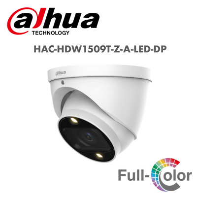 Dahua 5MP Full-Color HDCVI Motorized Vari-focal Eyeball Camera HAC-HDW1509T-Z-A-LED-DP | HD Camera | dahua, HD Camera, HD camera 5MP | Global Security Alarms