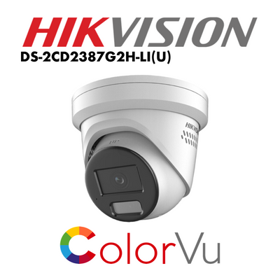 Hikvision 8MP Smart Hybrid Light with ColorVu Fixed Turret Network Camera DS-2CD2387G2H-LI(U) | IP Camera | Hikvision, Hikvision IP Camera, Hikvision IP Camera 8MP, IP Camera, IP camera 8MP | Global Security Alarms