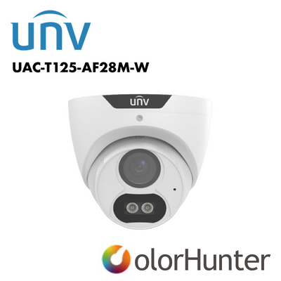 Uniview 5MP ColorHunter HD Fixed Turret Analog Camera White/Black UV-UAC-T125-AF28M-W | HD Camera | best-seller, Deals, HD Camera, HD camera 5MP, UNV | Global Security Alarms