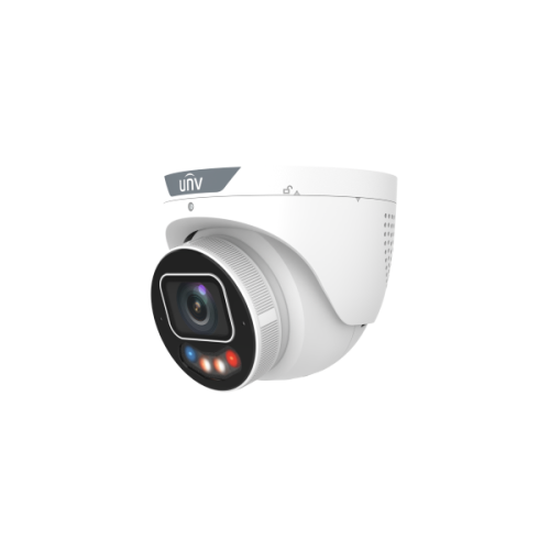 Uniview 8MP TriGuard 3.0 Owlview PLUS Dual Light IP Turret with Alarm & Audio White/Black UV-IPC3638SE-ADF28KMC-WP-I1 Global Security