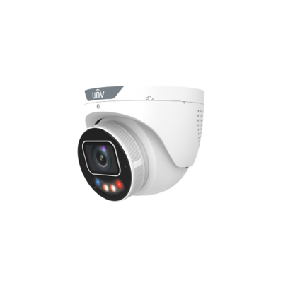 Uniview 8MP TriGuard 3.0 Owlview PLUS Dual Light IP Turret with Alarm & Audio White/Black UV-IPC3638SE-ADF28KMC-WP-I1 Global Security