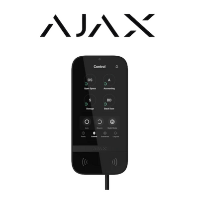 Ajax KeyPad TouchScreen Fibra ASP (81719-Black)