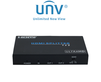 UNIVIEW HDMI SPLITTER 1 IN 2 OUT 4K 2K VD0102-UH Global Security