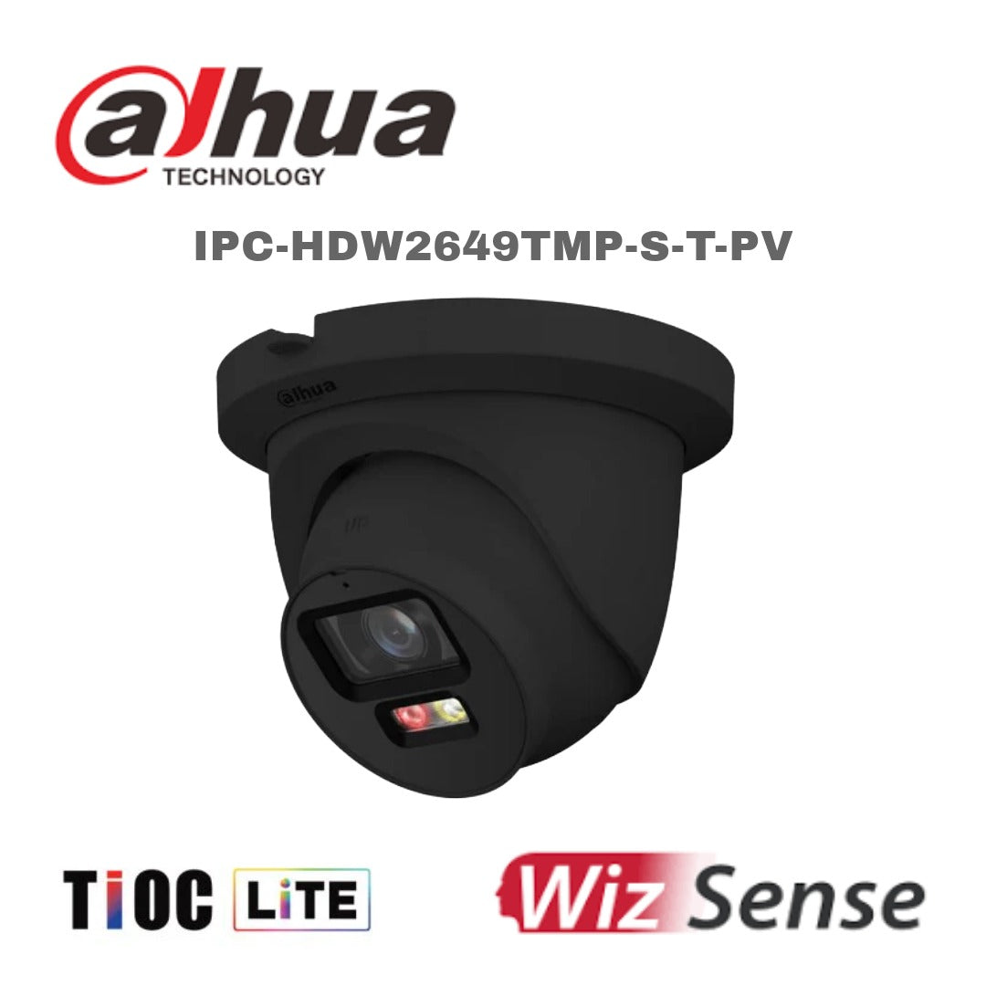 Dahua 6MP TiOC Lite Eyeball WizSense Network Camera 2.8mm (Two-Way Talk) IPC-HDW2649TMP-S-T-PV Global Security