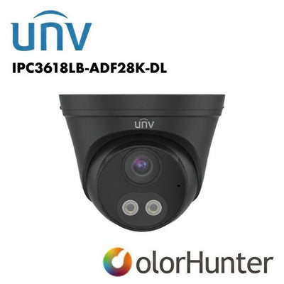 Uniview 8MP Turret Network Dual light Built in Mic 2.8mm Camera White UV-IPC3618LB-ADF28K-DL Global Security