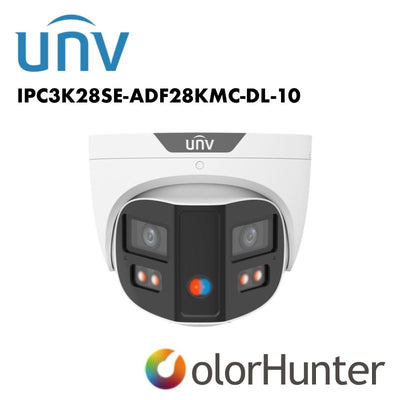 Uniview 8MP Turret  ColorHunter, Omniview, Two-Way Audio, 2.8mm UV-IPC3K28SE-ADF28KMC-DL-I0 Global Security