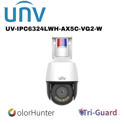 Uniview 4MP Triguard PTZ White UV-IPC6324LWH-AX5C-VG2-W Global Security
