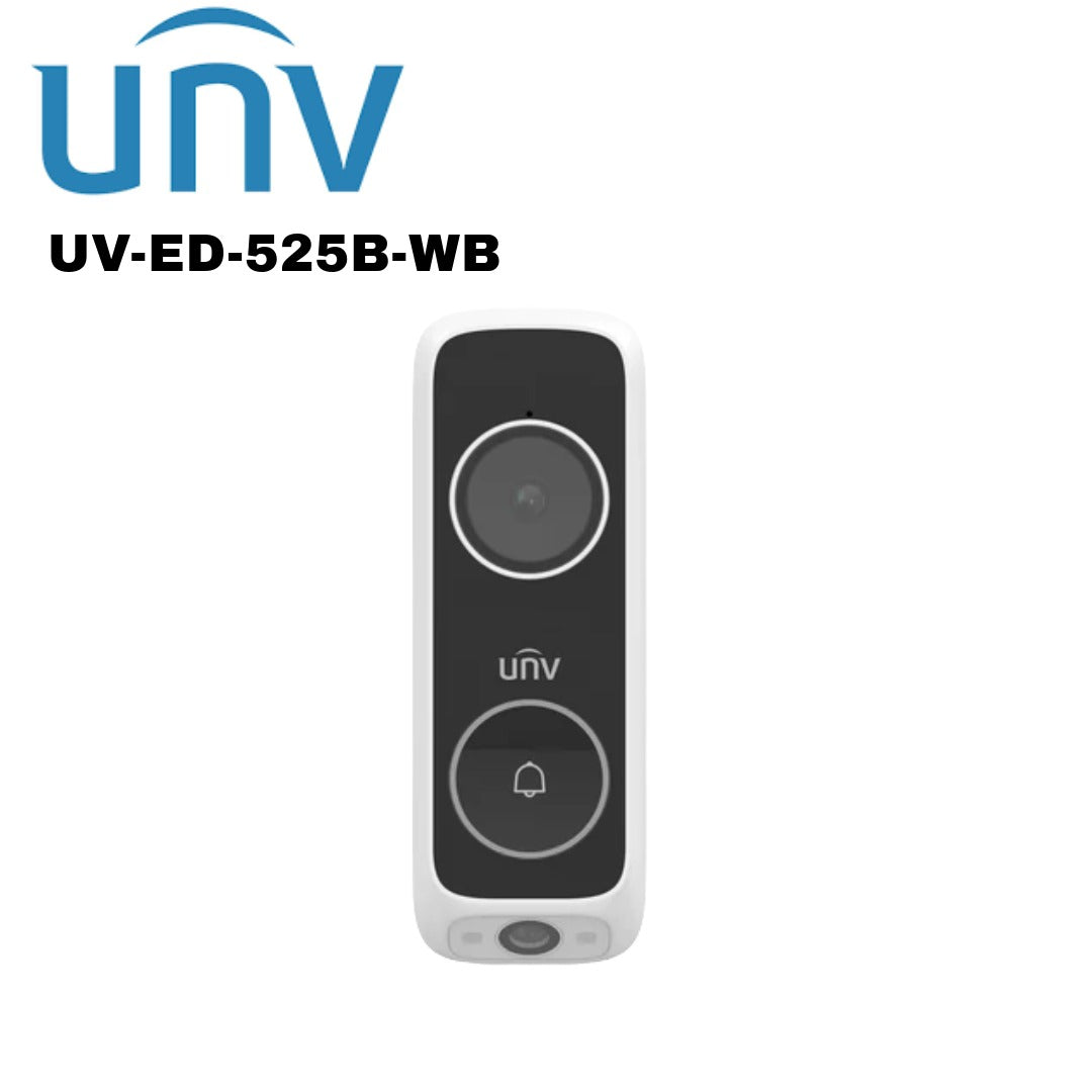 Uniview Dual Camera Video Doorbell UV-ED-525B-WB Global Security