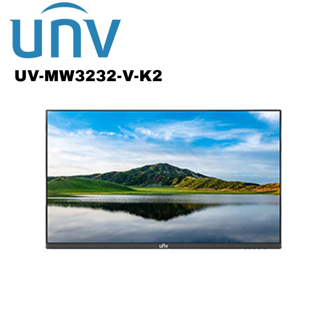 Uniview 32 Inch FULL HD (1080P) CCTV Monitor (WITH SPEAKERS) UV-MW3232-V-K2 Global Security